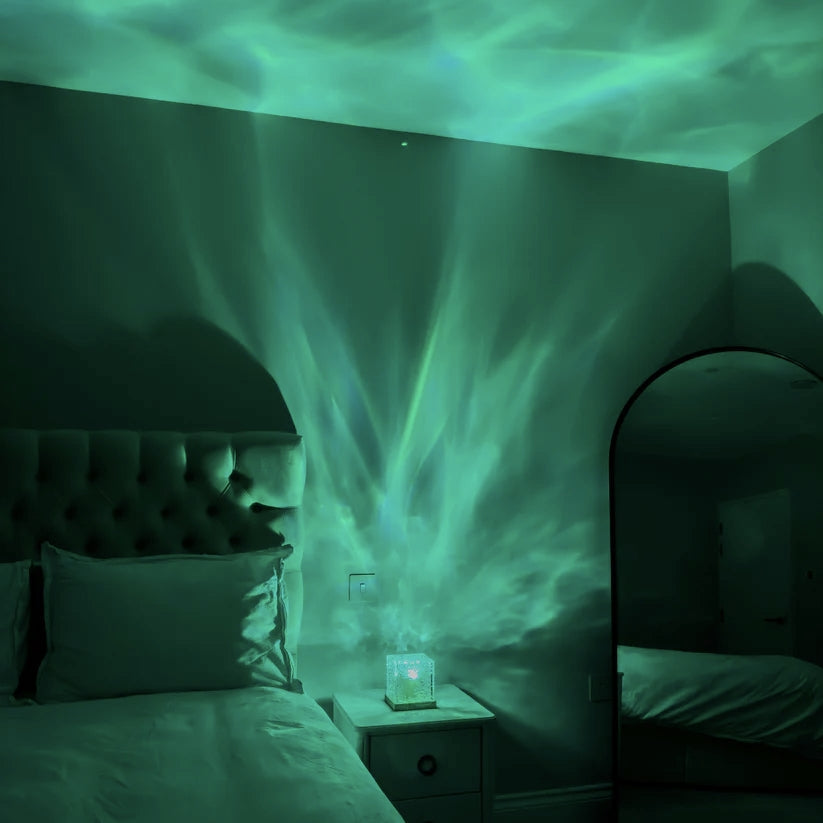 Relaxing Ambient Light Lamp with Wave Effect and Colors for Sleep and Serenity