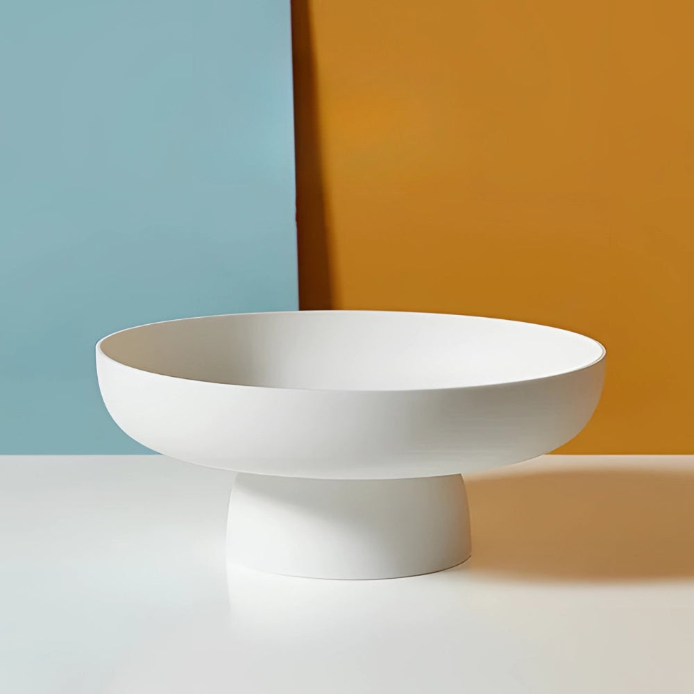 Retro Fruit Bowl with Vintage Leaf Design & Ceramic Finish