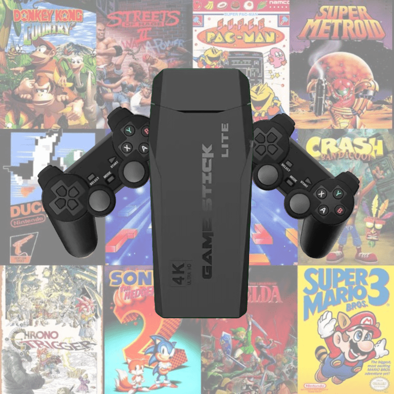 Retro Gaming Console with HDMI Output, 15,000+ Classic Games and Wireless Controllers