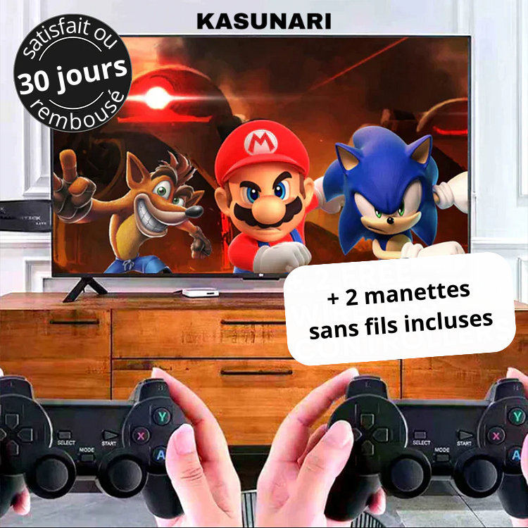 Retro Gaming Console with HDMI Output, 15,000+ Classic Games and Wireless Controllers