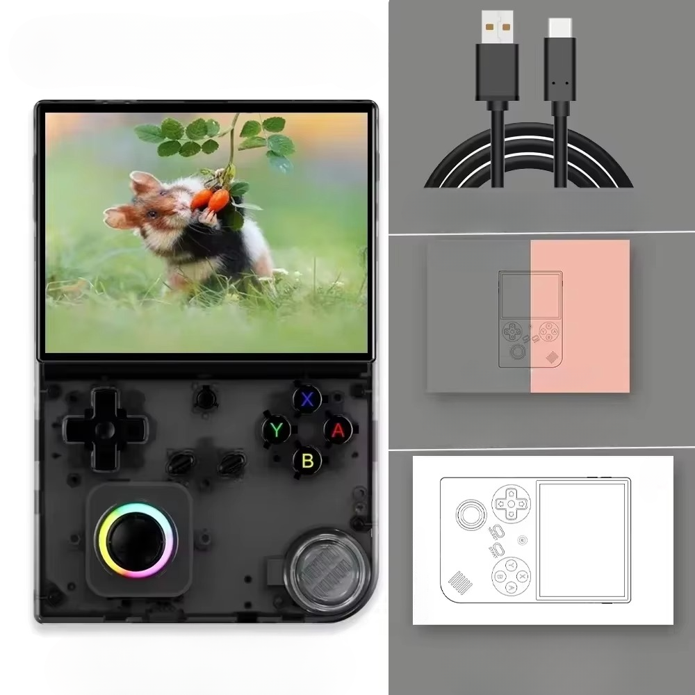 Retro Handheld Game Console with 4-Inch IPS Screen & Wi-Fi
