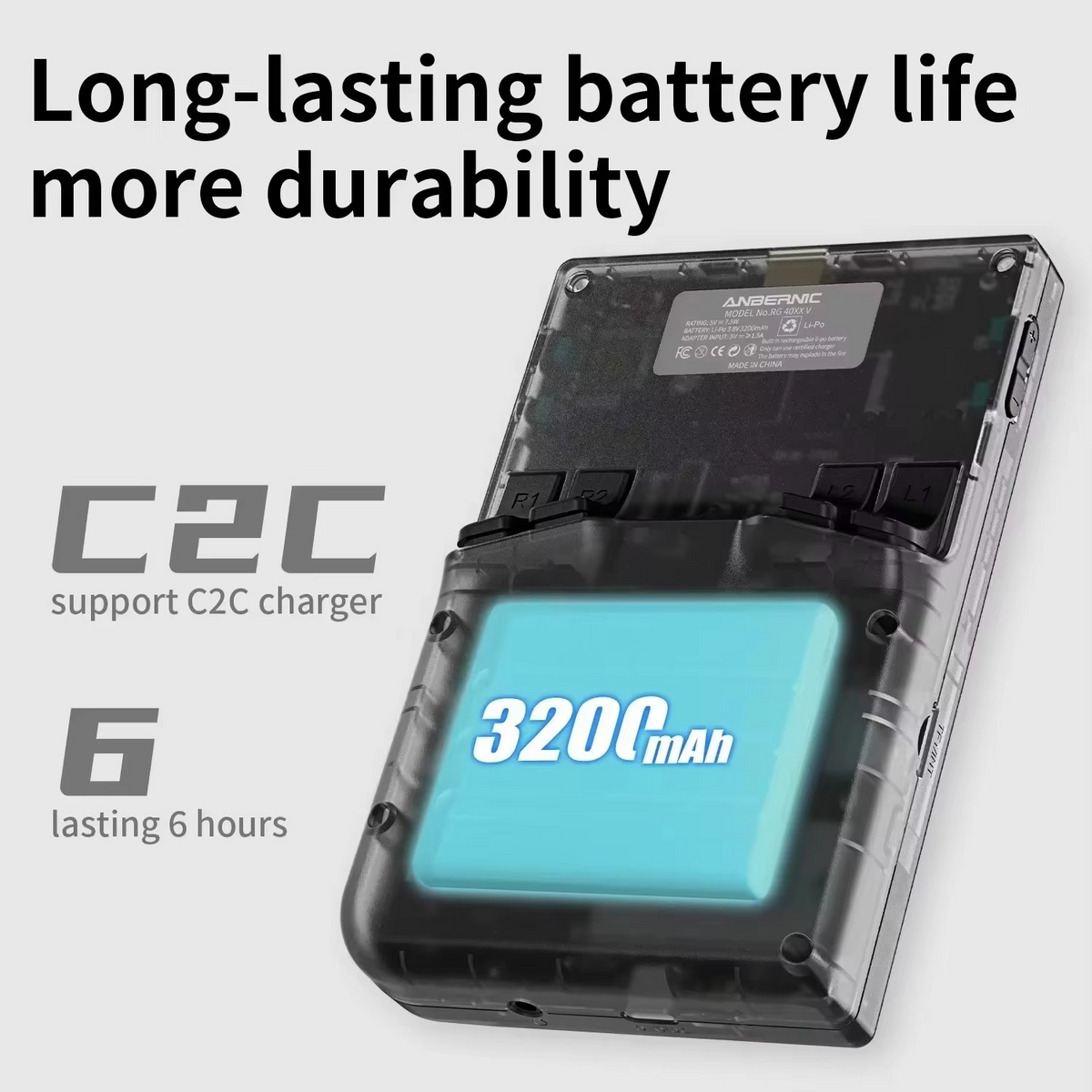 Retro Handheld Game Console with 4-Inch IPS Screen & Wi-Fi