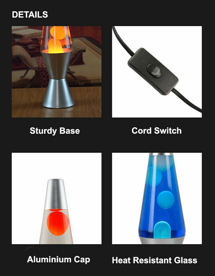 Retro Lava Lamp - Motion Wax Liquid Relaxation Light