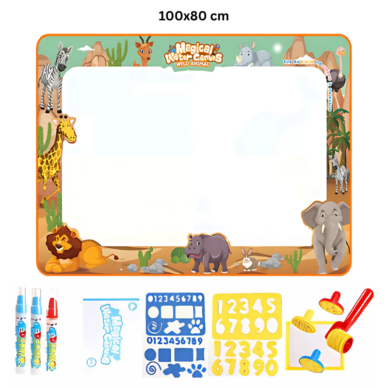 Reusable Water Doodle Canvas Set for Kids