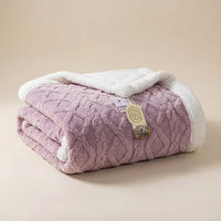 Reversible Plush Bed Throw