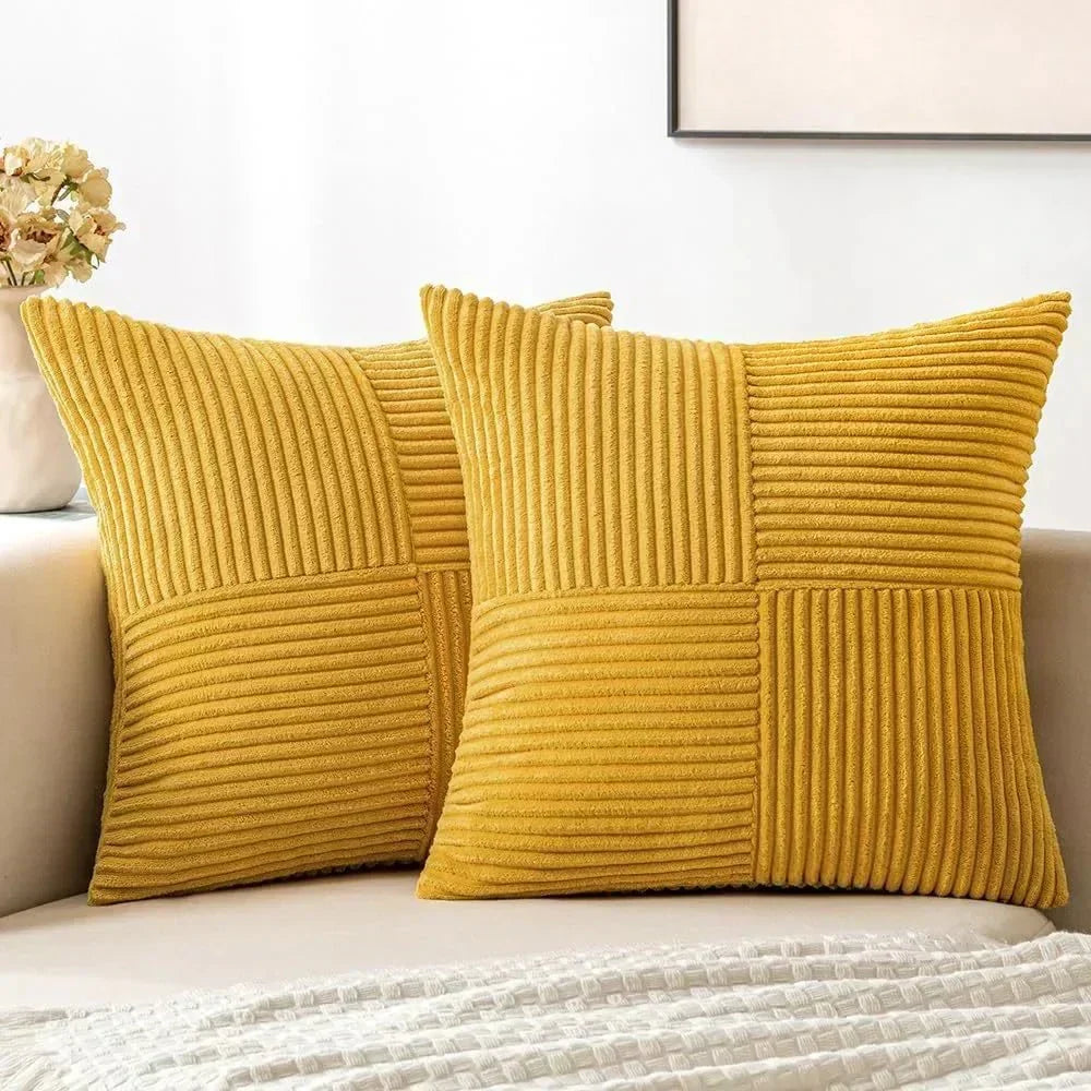 Ribbed Corduroy Pillow Covers (Set of 2)