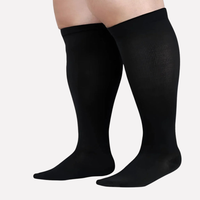 Ribbed Graduated Compression Knee-High Socks