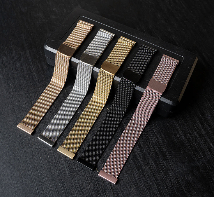 Rose Gold Milanese Quick-Release Watch Strap