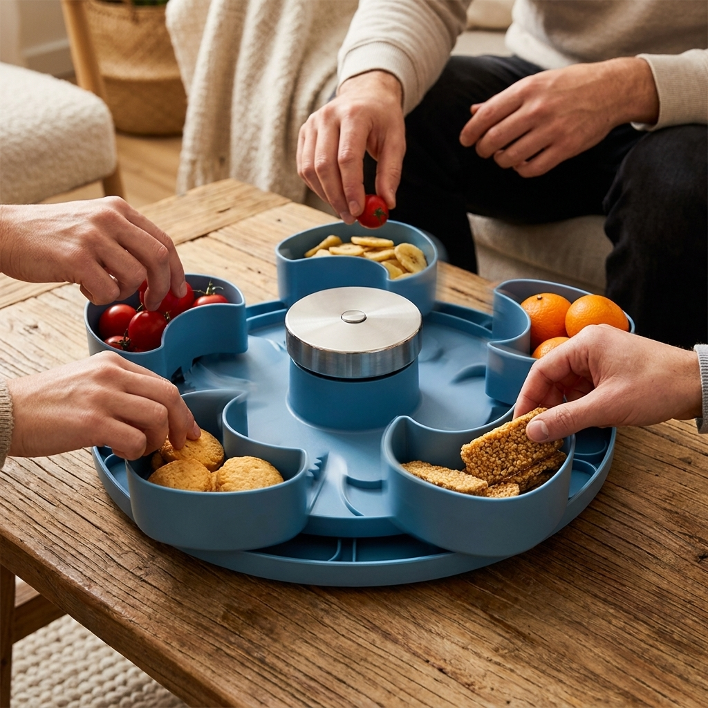Rotating Snack Tray