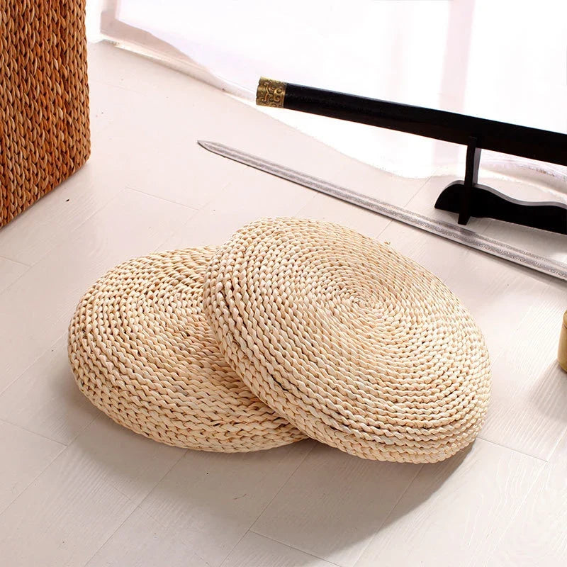 Round Braided Floor Cushion