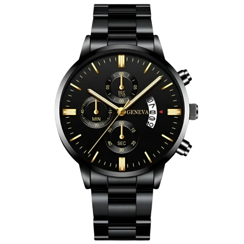 Round Dial Watch with Adjustable Strap