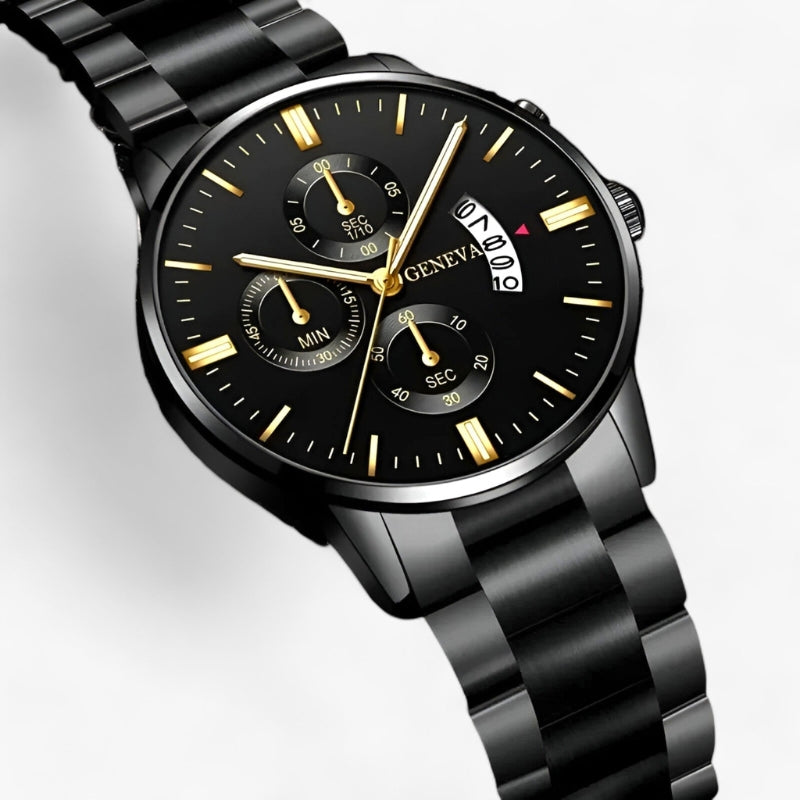 Round Dial Watch with Adjustable Strap