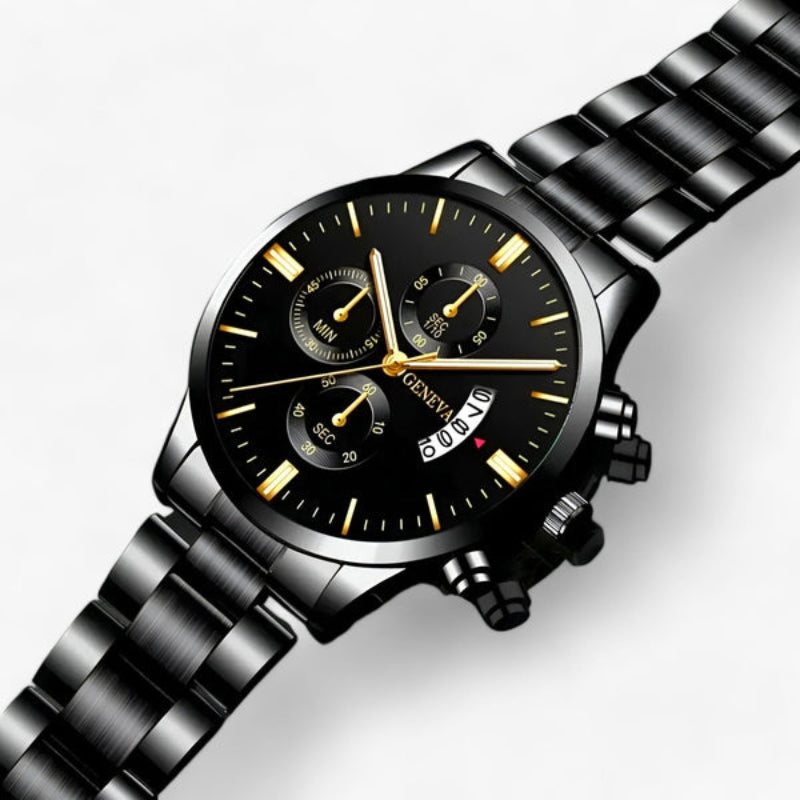 Round Dial Watch with Adjustable Strap