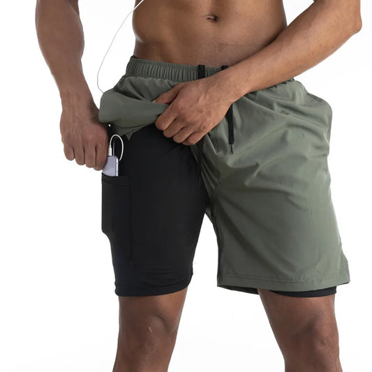 Running Shorts with Liner and Phone Pocket - Comfort & Functionality