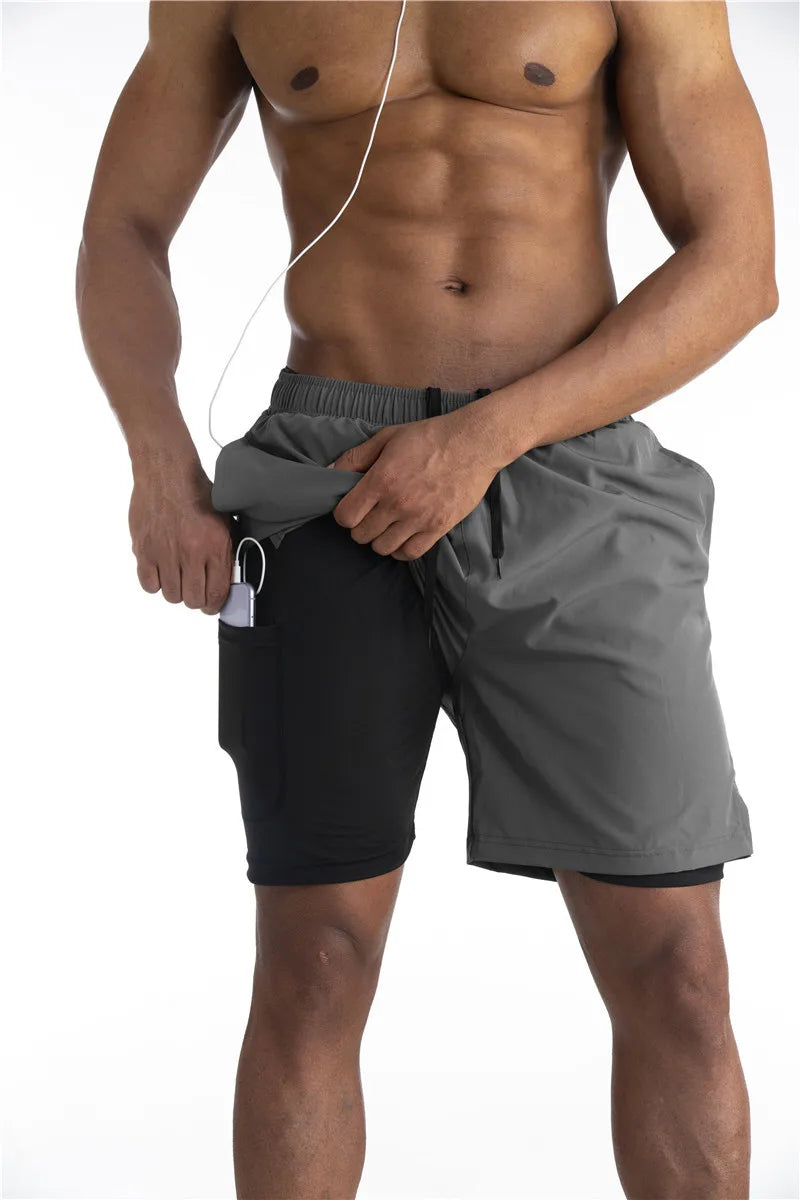 Running Shorts with Liner and Phone Pocket - Comfort & Functionality