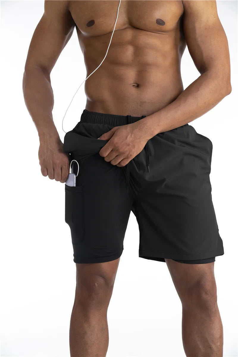 Running Shorts with Liner and Phone Pocket - Comfort & Functionality