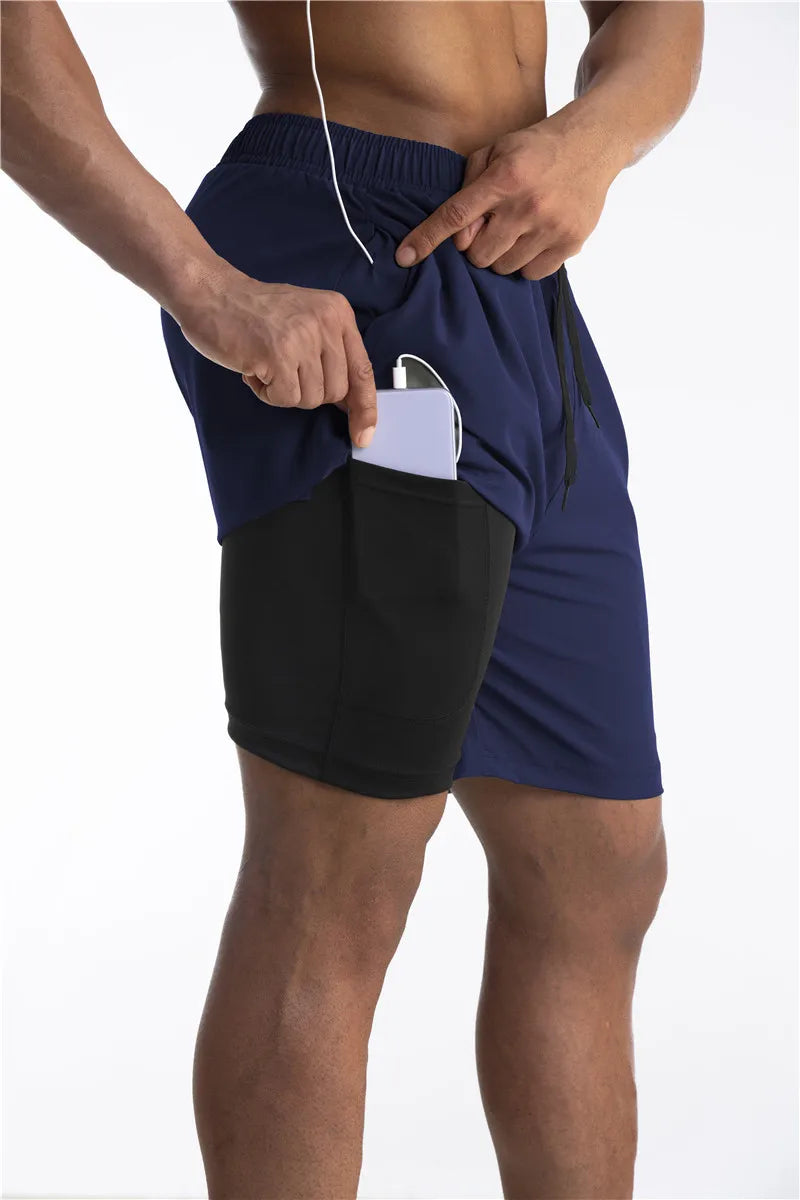 Running Shorts with Liner and Phone Pocket - Comfort & Functionality