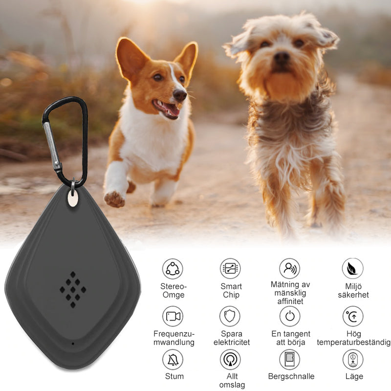 Safe Ultrasonic Tick Repeller for Pets in White and Black