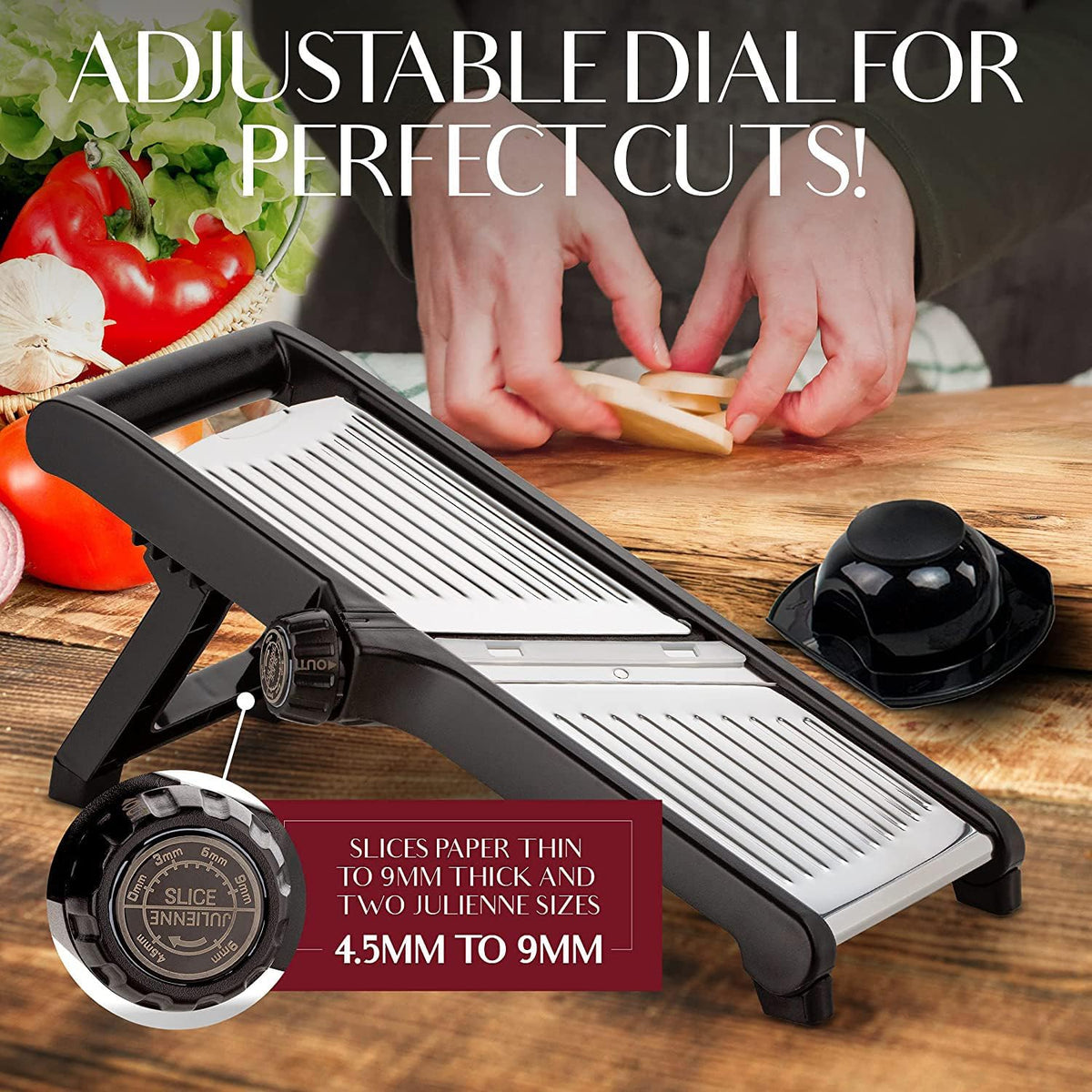 Safety Set | Mandoline Slicer with Cut-Resistant Gloves