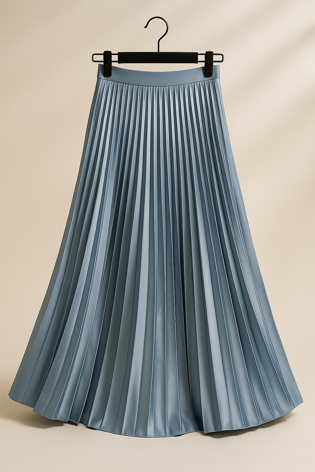 Satin Pleated Skirt | Elegant High Waist | Multiple Colors