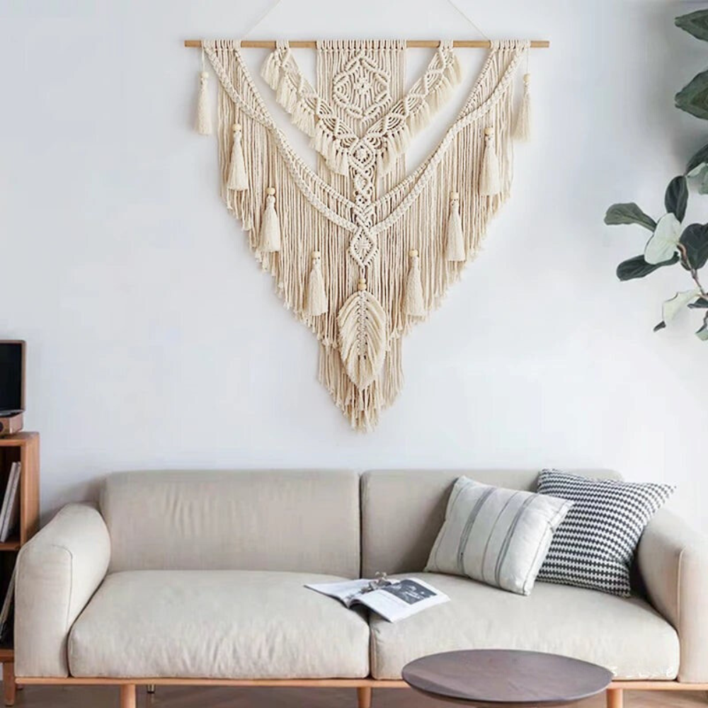 Scandinavian Boho Macrame Wall Hanging | Handmade
