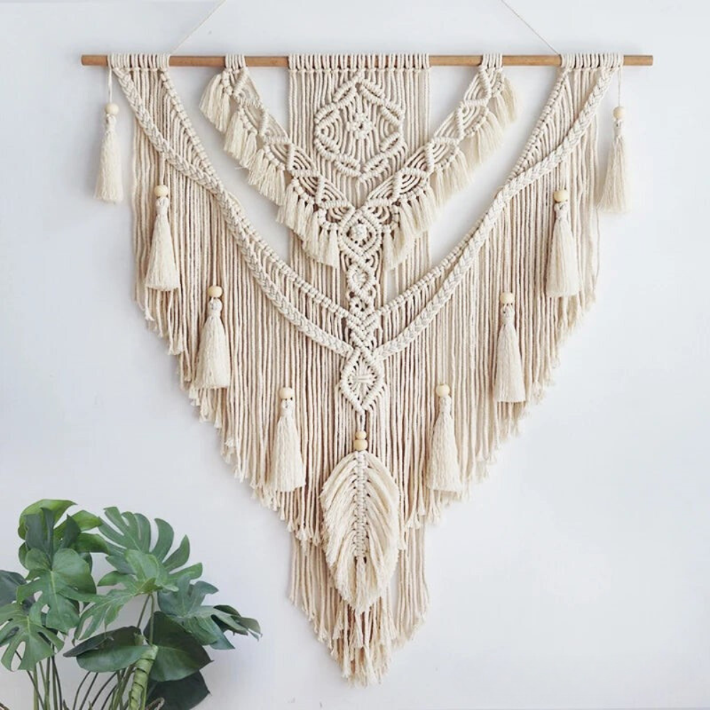 Scandinavian Boho Macrame Wall Hanging | Handmade