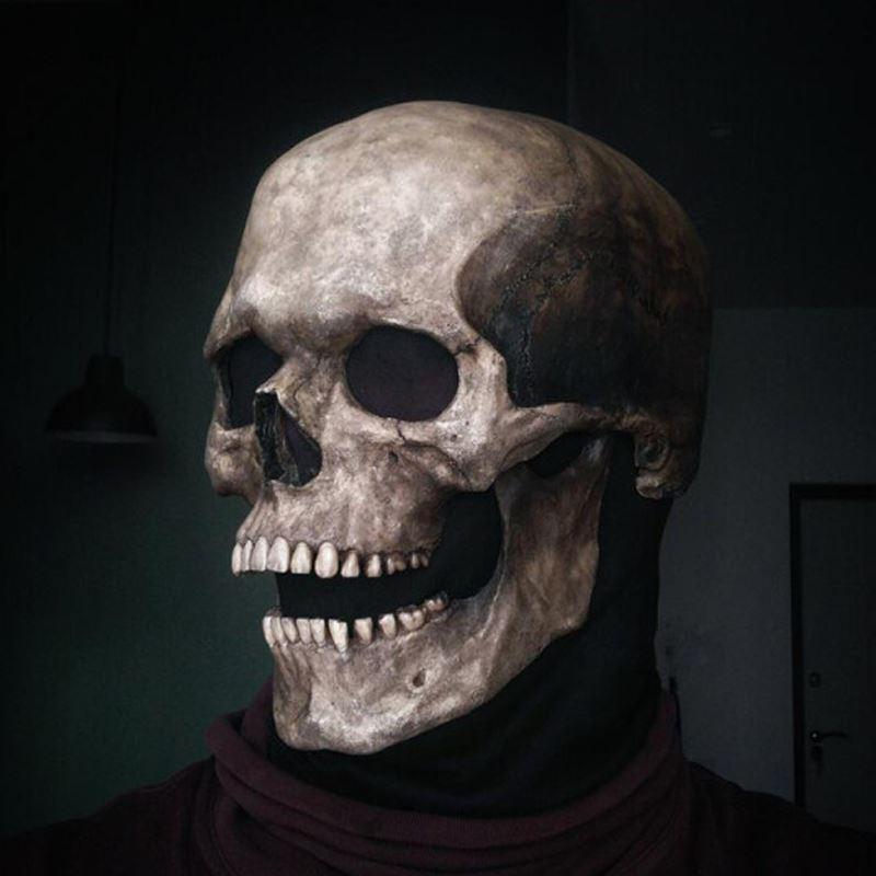 Scary Skeleton Bioman Mask - Realistic Halloween Costume