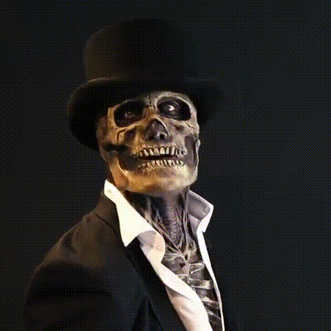 Scary Skeleton Bioman Mask - Realistic Halloween Costume