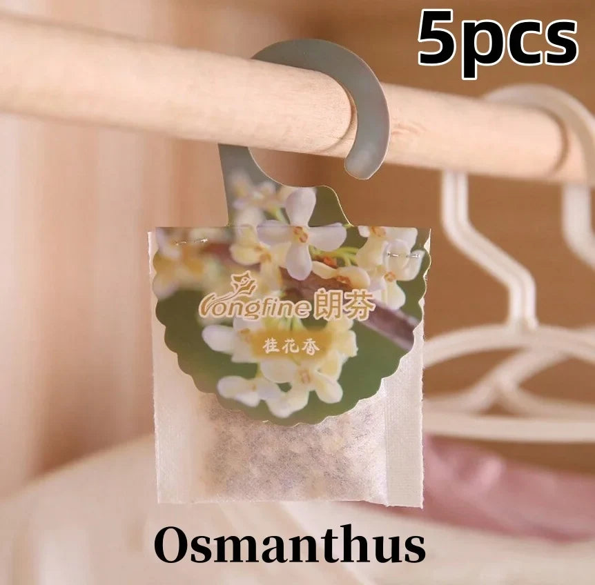 Scented Sachets for Wardrobes & Rooms - 5 or 10 Pack - Long-Lasting Fragrance - With Hanger - Aromatherapy & Air Freshener