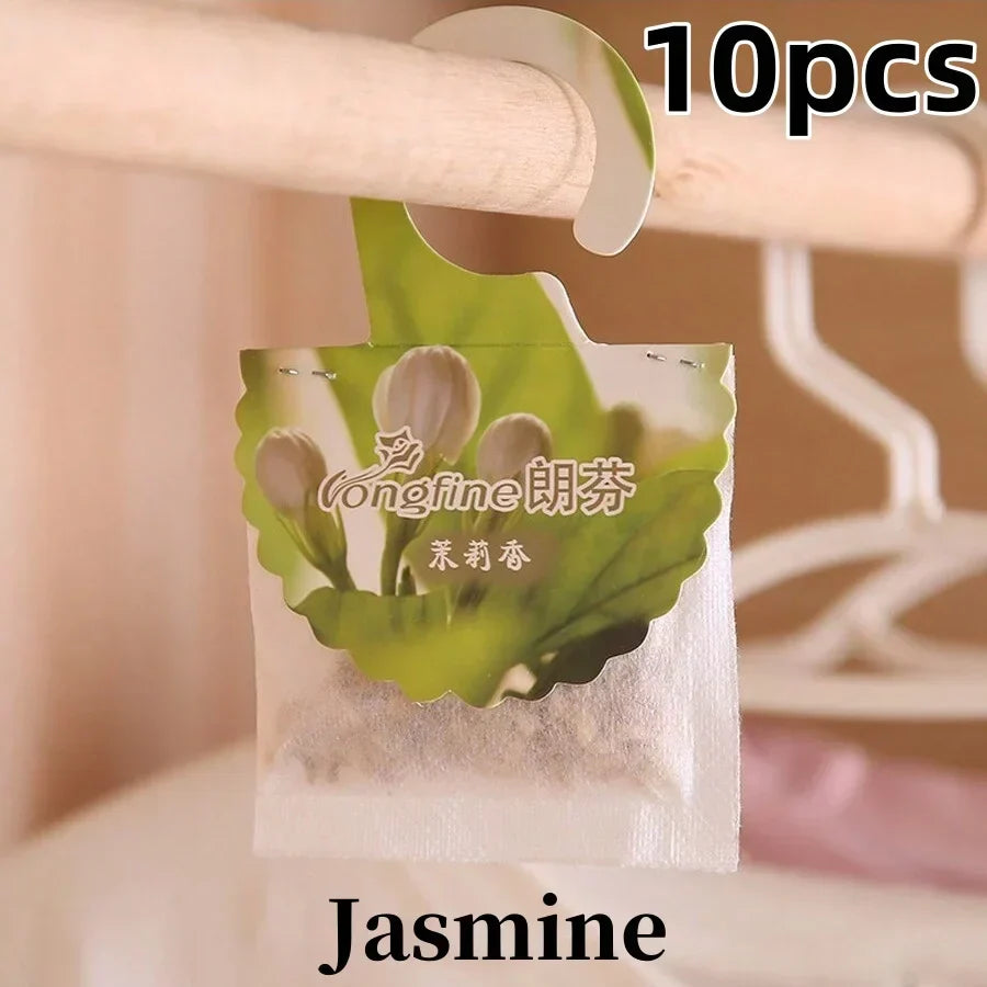 Scented Sachets for Wardrobes & Rooms - 5 or 10 Pack - Long-Lasting Fragrance - With Hanger - Aromatherapy & Air Freshener