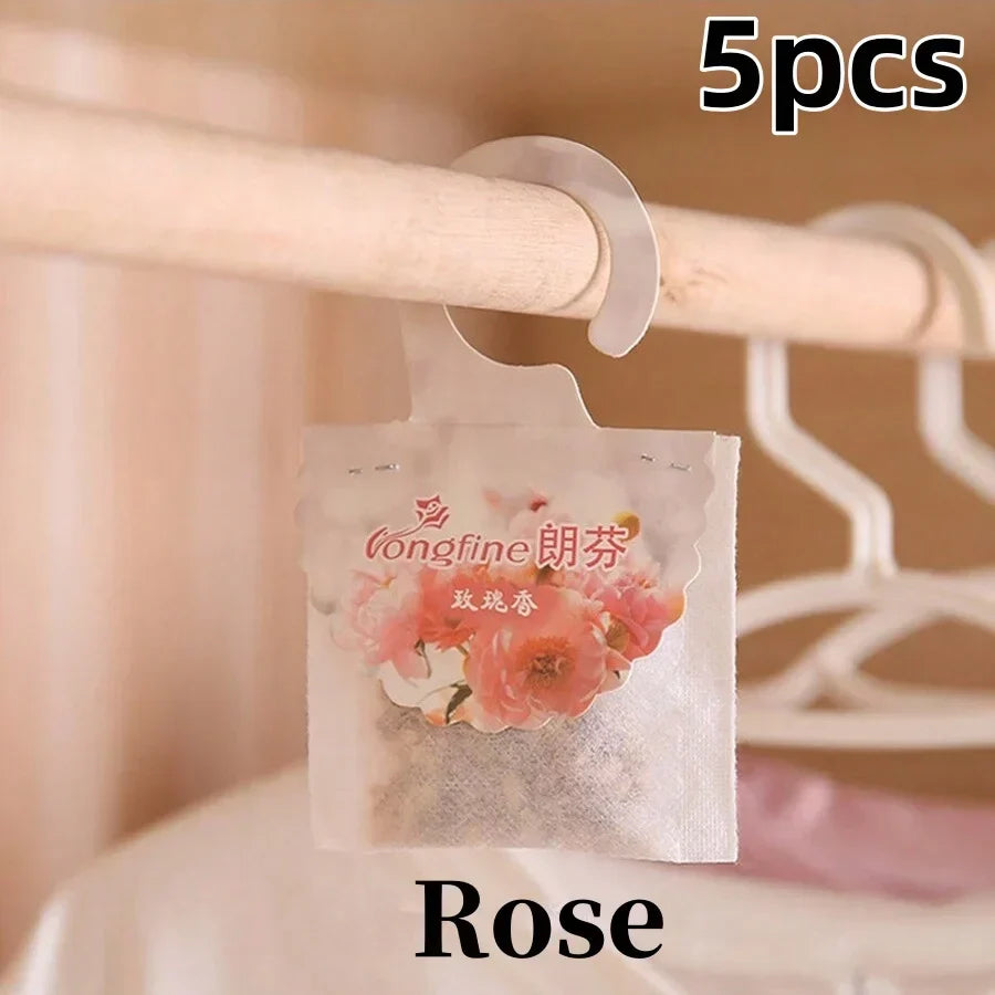 Scented Sachets for Wardrobes & Rooms - 5 or 10 Pack - Long-Lasting Fragrance - With Hanger - Aromatherapy & Air Freshener