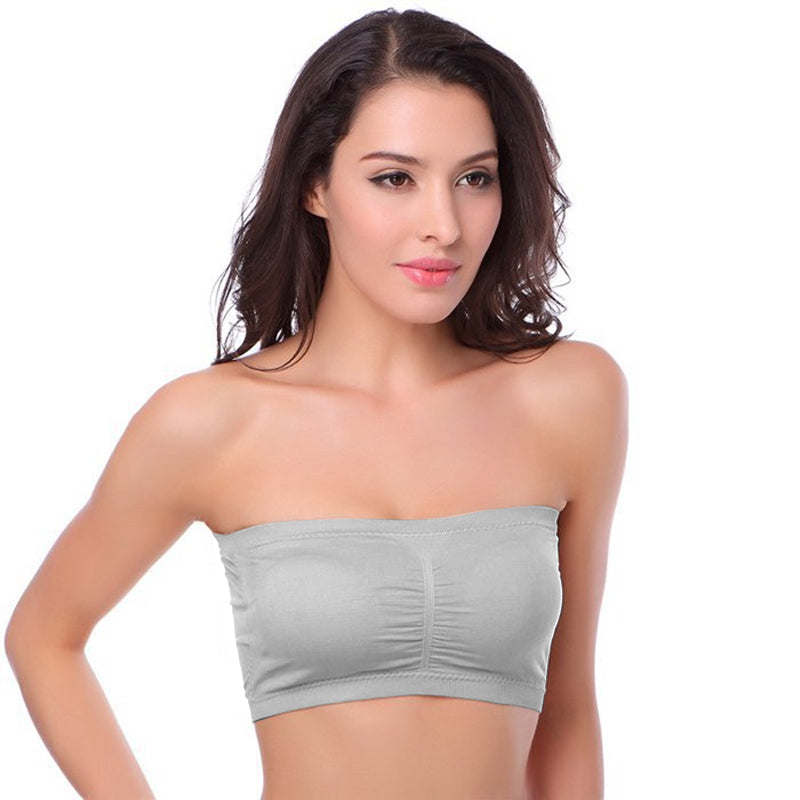 Seamless Supportive Bandeau Bra - Comfortable & Elastic