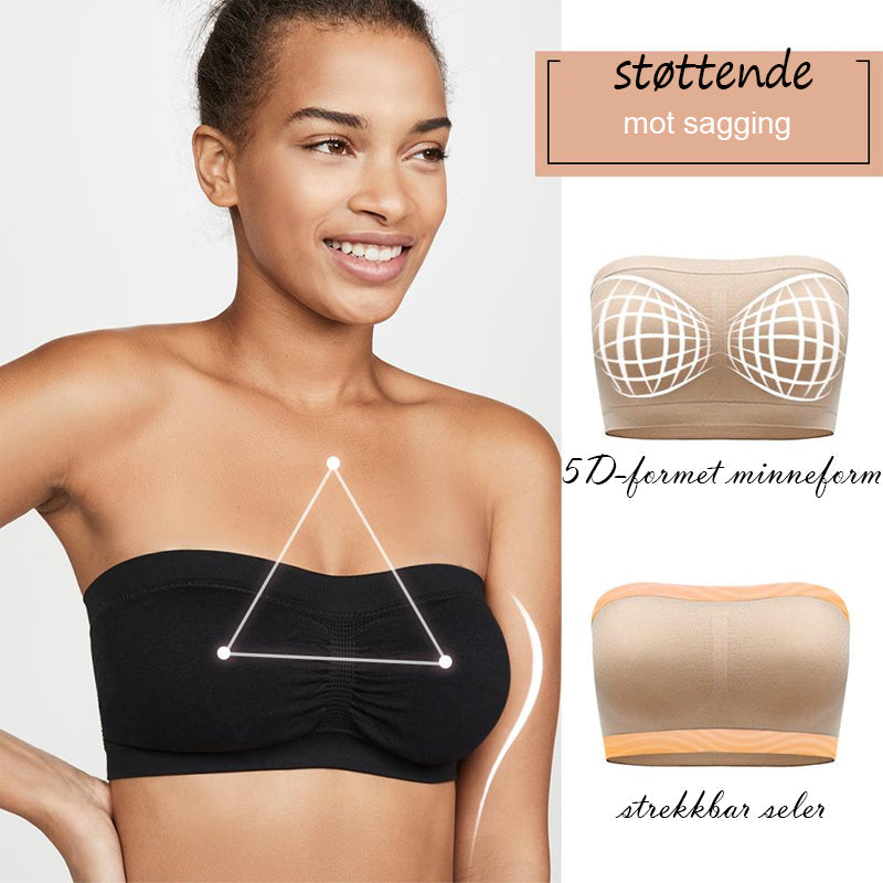 Seamless Supportive Bandeau Bra - Comfortable & Elastic