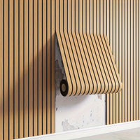 Self-Adhesive 3D Wood Effect PVC Wall Panel Roll
