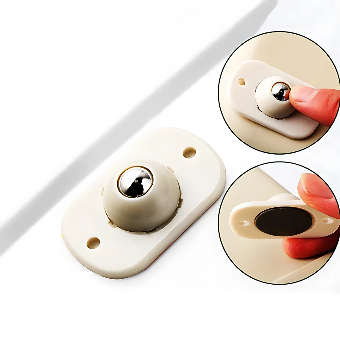 Self-Adhesive Mini Caster Wheels (4 Pieces)