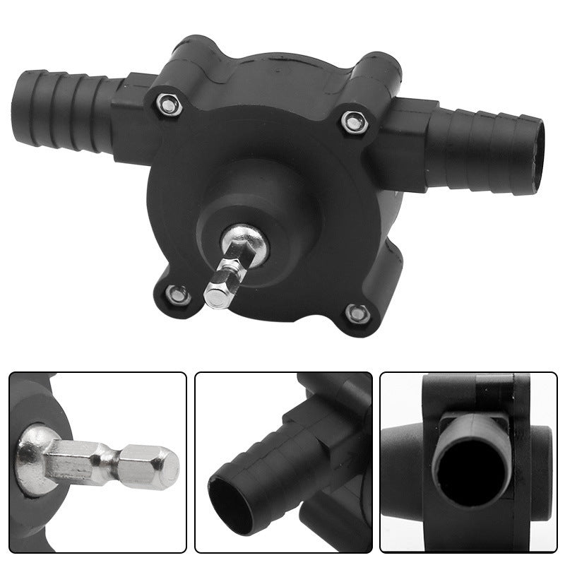 Self-Priming Transfer Pump – Fast Liquid Transfer with Electric Drill, Compact & Battery-Free