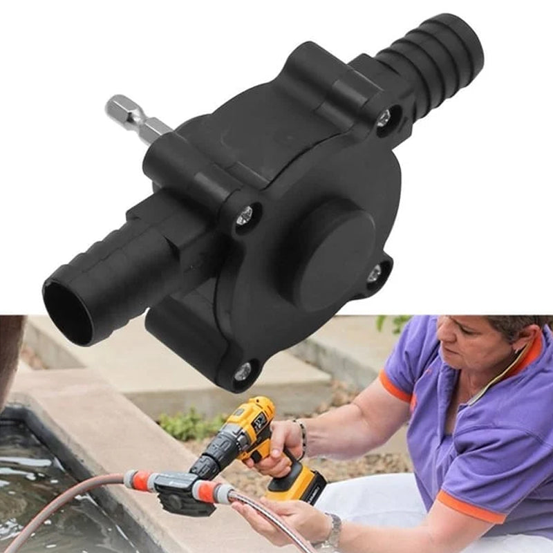 Self-Priming Transfer Pump – Fast Liquid Transfer with Electric Drill, Compact & Battery-Free