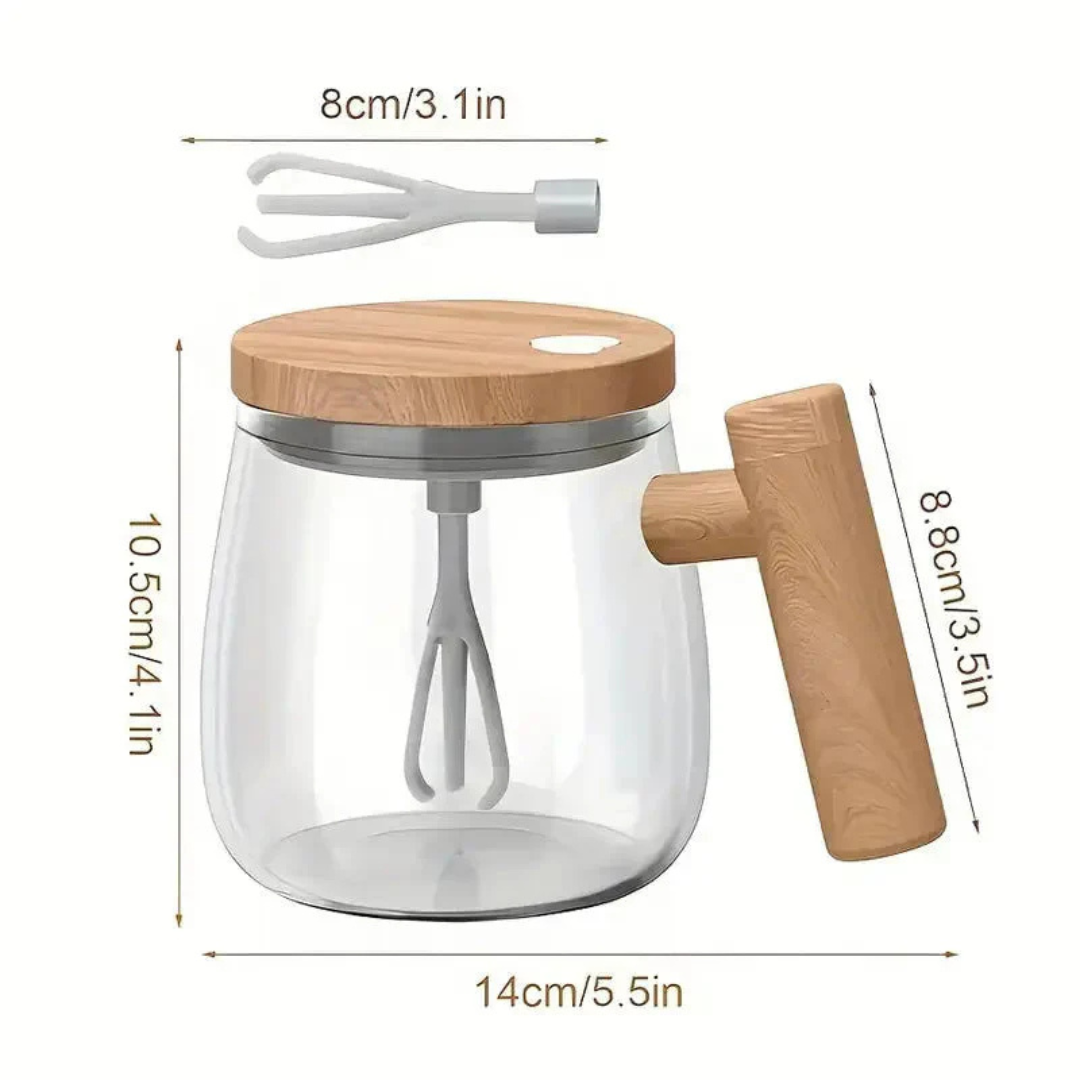 Self-Stirring Coffee Mug with Automatic Mixer