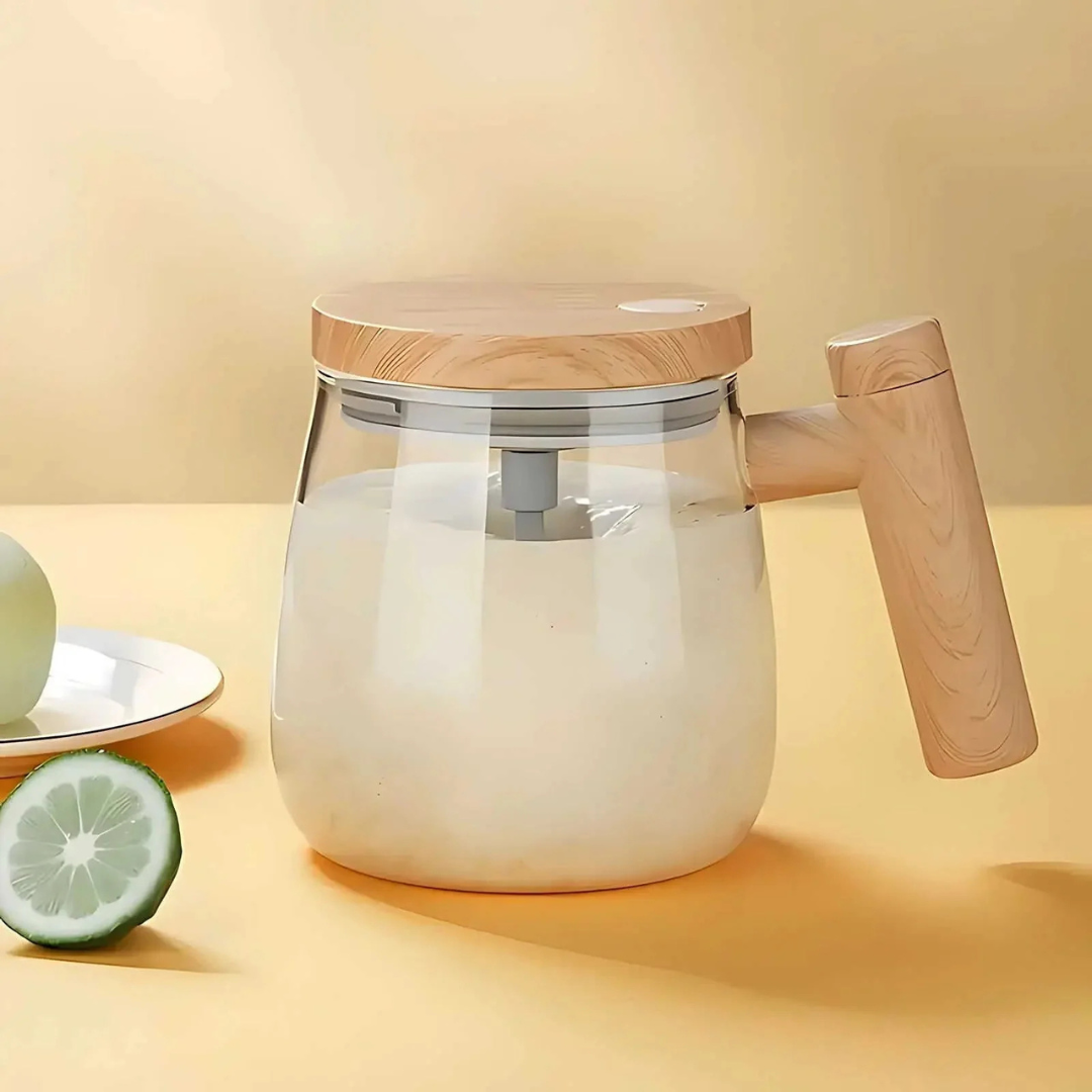 Self-Stirring Coffee Mug with Automatic Mixer