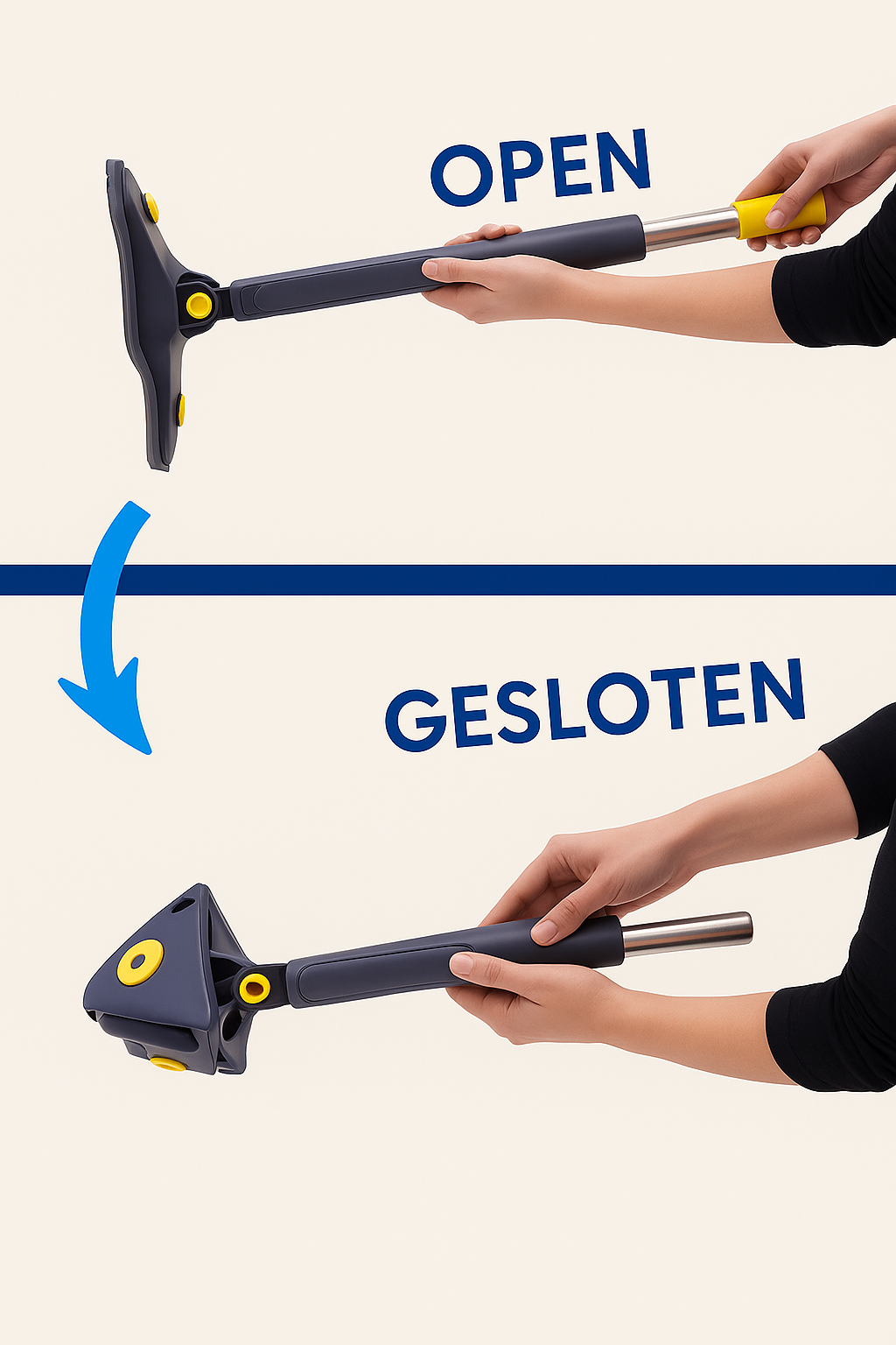 Self-Wringing 360 Mop for Walls and Floors