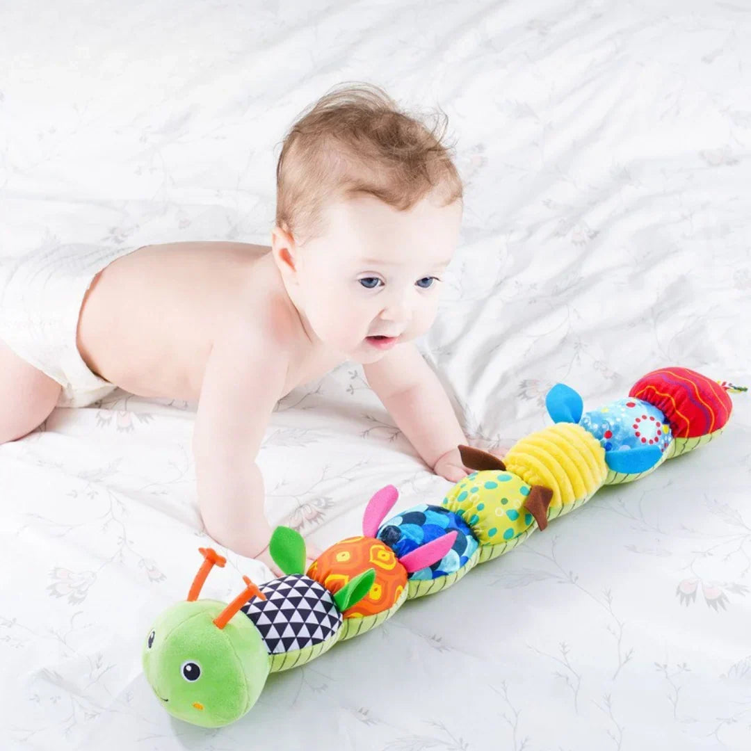 Sensory Musical Plush Toy – Rattle & Soft Caterpillar Toy for Babies