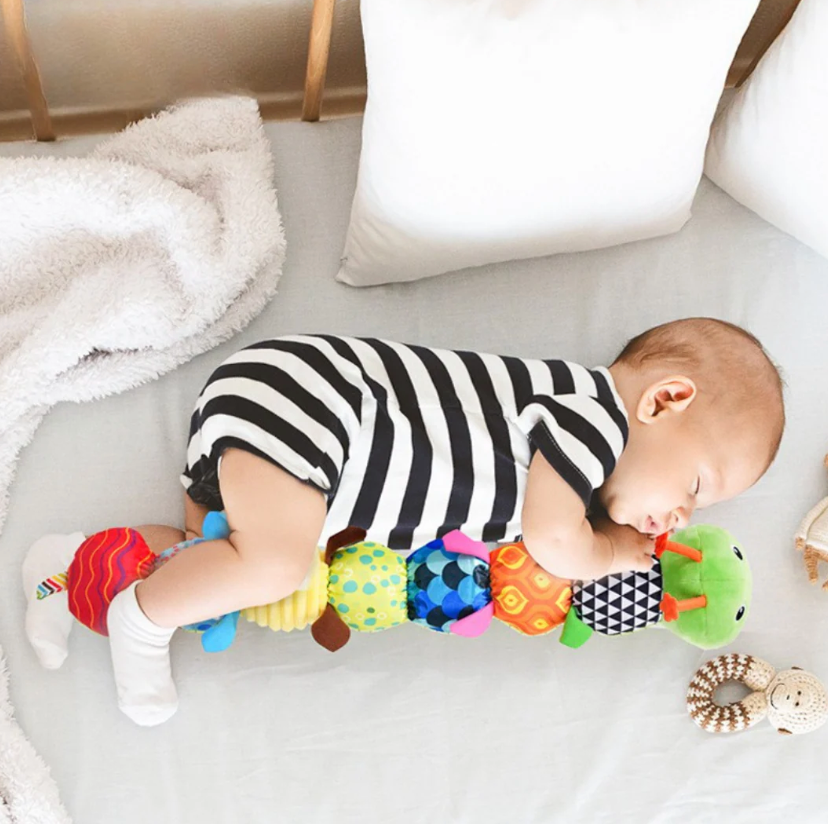 Sensory Musical Plush Toy – Rattle & Soft Caterpillar Toy for Babies