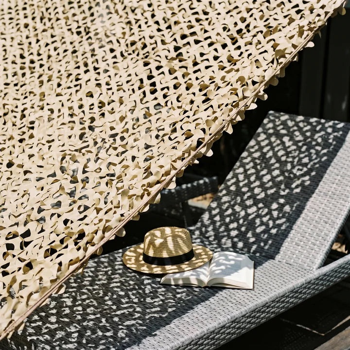 Shade Netting for Terrace and Pergola – 6 Colours, Breathable, Hangs in 1 Hour