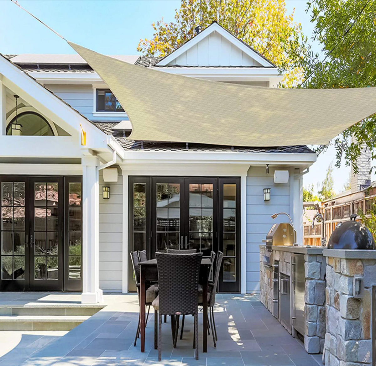 Shade Sail - Water-Repellent & UV-Resistant for Garden & Patio
