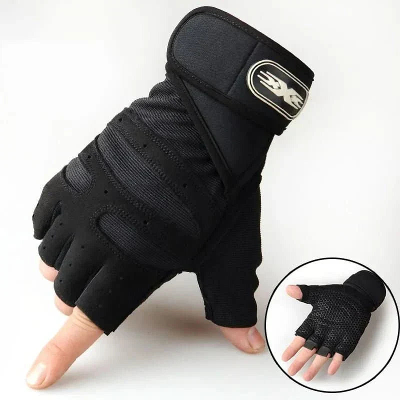 Shockproof Workout Gloves with Wrist Support | For Weight Training, Fitness & Cycling
