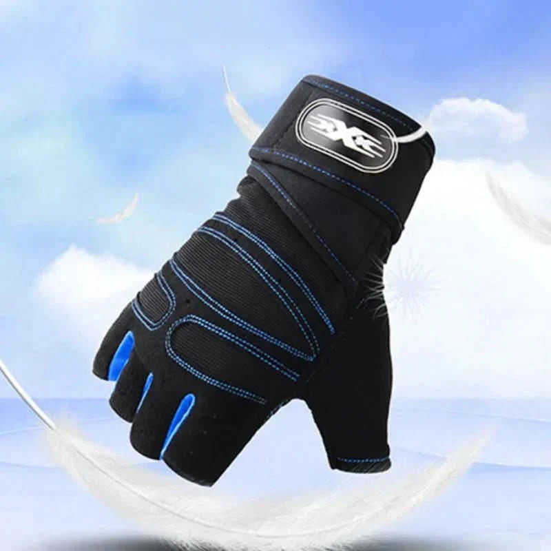 Shockproof Workout Gloves with Wrist Support | For Weight Training, Fitness and Cycling