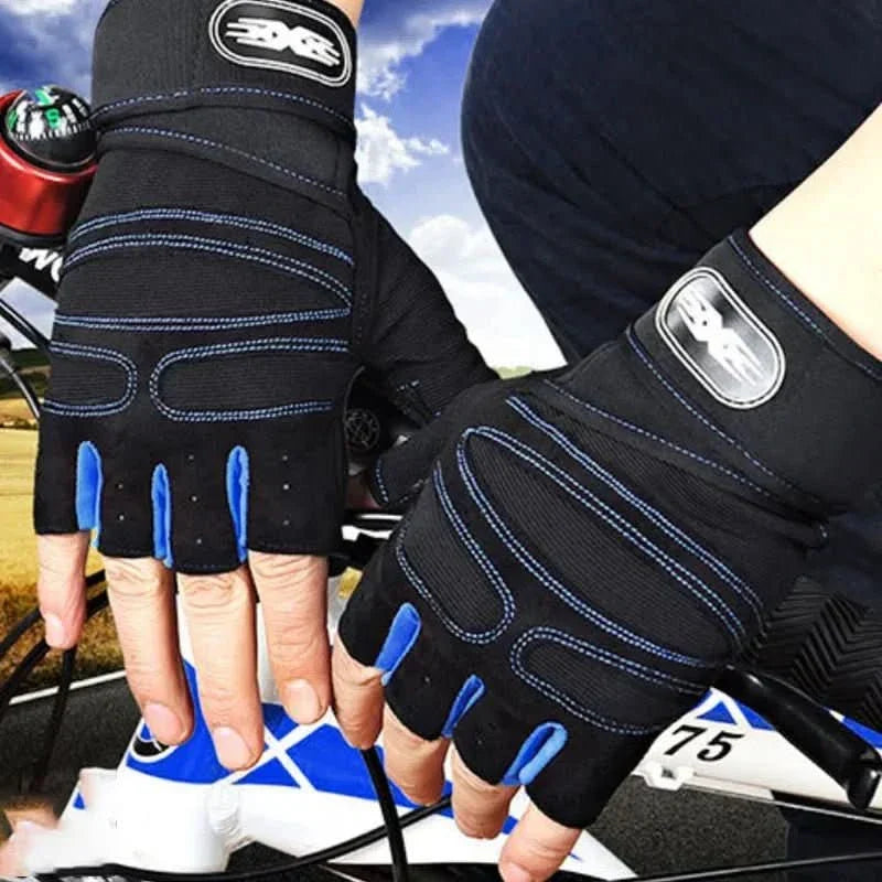 Shockproof Workout Gloves with Wrist Support | For Weight Training, Fitness and Cycling