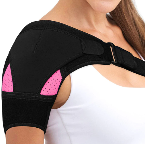Shoulder Support Compression Sleeve for Pain Relief, Dislocations, and Injuries