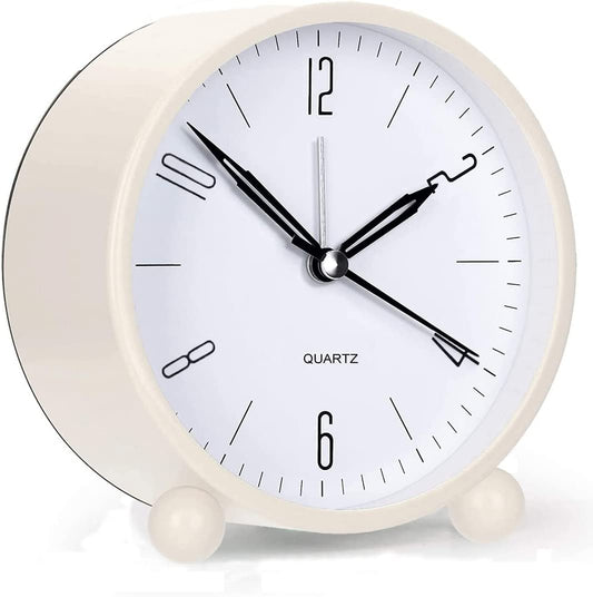 Silent Alarm Clock with Loud Alarm and Night Light