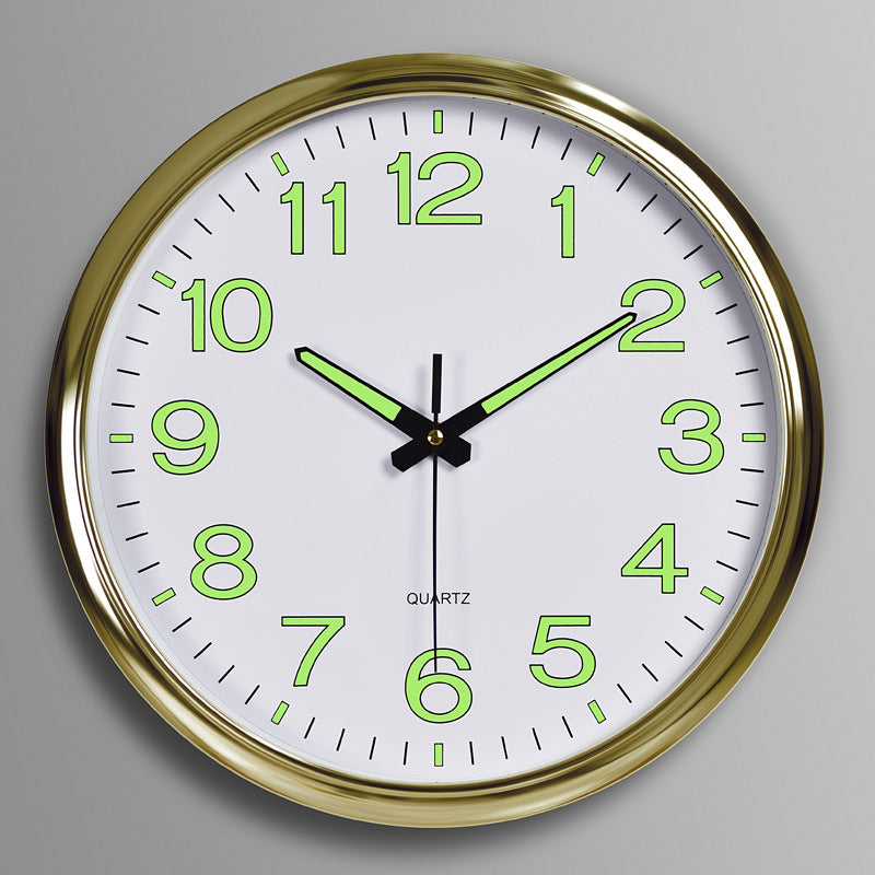 Silent Classroom Wall Clock with LED Light